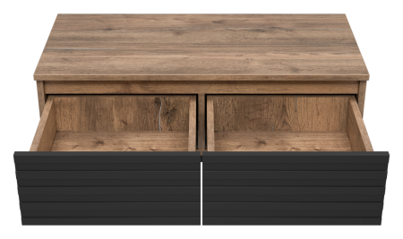 Тумба под раковину Brevita Dakota DAK-009080-19-022Я 80х40 подвесная цвет черный/коричневый