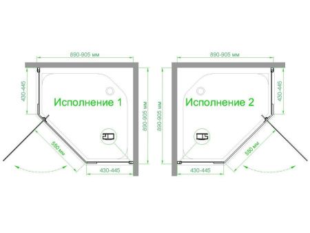 Душевой уголок Royal Bath FATO RB90TR-T-CH FATO 90х90 стекло прозрачное профиль хром без поддона