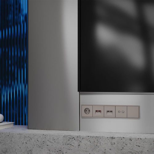 Накладка для розетки компьютерной двойной RJ45+RJ45 кат.6 VOLTUM S70 VLS001414 - фото 2