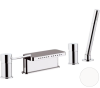 Смеситель Remer Minimal N06317MMBO на борт ванны белый