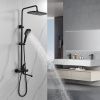 Душевая стойка Raffine F3685H настенная цвет черный