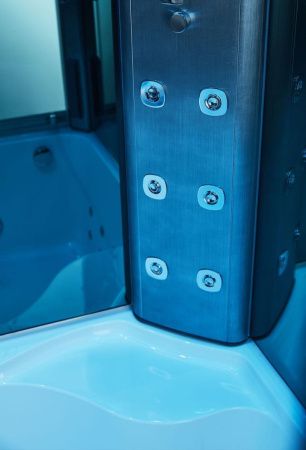 Душевая кабина SSWW BU602 100х100 четверть круга с крышей ориентация универсальная