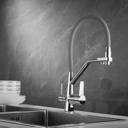 Смеситель для кухни Rose R558 на мойку хром
