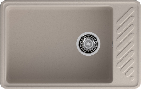 Кухонная мойка Granfest Quarz 51 песочный 75х48 цвет бежевый поверхность матовая