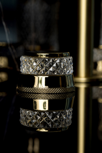 Смеситель Boheme Aura 152-G-A на столешницу золото - фото 5