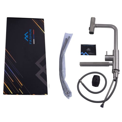 Смеситель для кухни Fashun A57131 на мойку сатин - фото 5