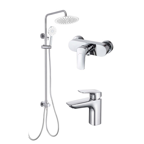 Комплект смесителей Aquatek ВЕГА AQ1036CR настенный хром