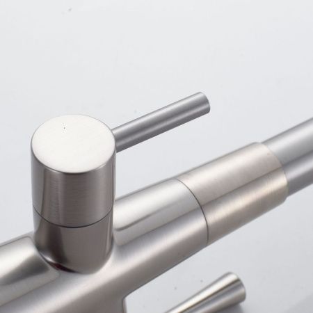 Смеситель для кухни Shevanik S528L на мойку сатин