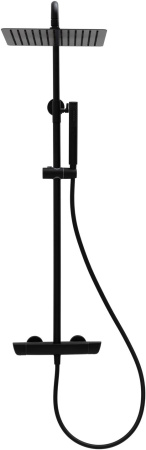 Душевая стойка Allen Brau Infinity 5.21032-31 настенная цвет черный с термостатом