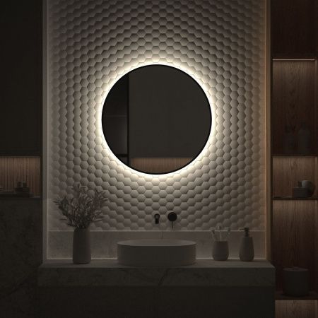 Зеркало с подсветкой Defesto AURA DF 2984 70х70 подвесное