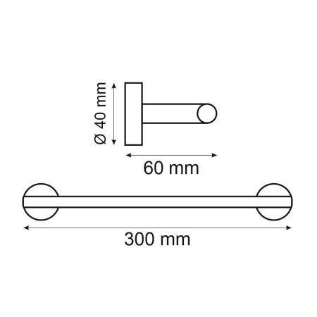 Полотенцедержатель Webert Rimini RI500501010