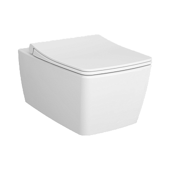 Чаша унитаза подвесная Vitra Metropole 7672B003-0075 цвет белый без сиденья безободковая каскадный смыв