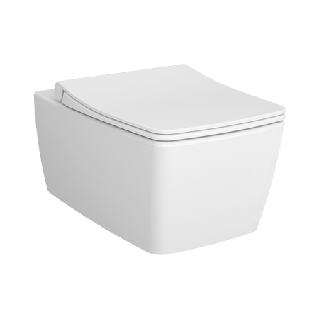 Чаша унитаза подвесная Vitra Metropole 7672B003-0075 цвет белый без сиденья безободковая каскадный смыв