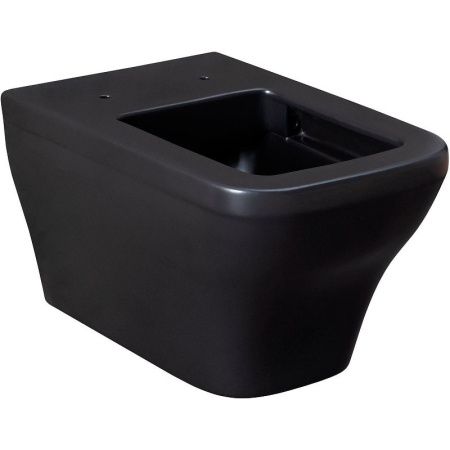 Чаша унитаза подвесная Allen Brau Infinity 4.21011.31 цвет черный без сиденья безободковая каскадный смыв