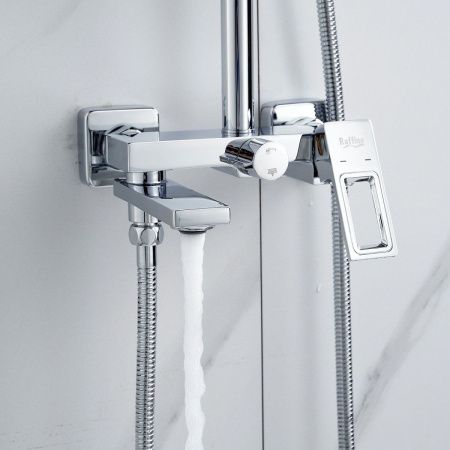 Душевая стойка Raffine F3696 настенная цвет хром