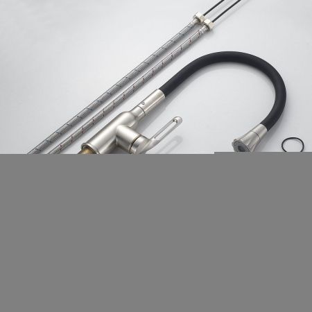 Смеситель для кухни Raffine F303L-3 на мойку сатин