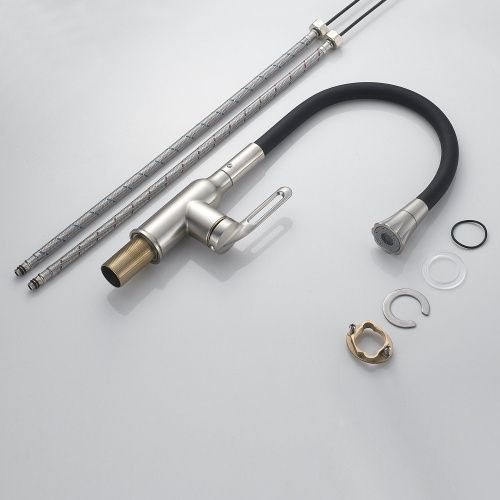 Смеситель для кухни Raffine F303L-3 на мойку сатин - фото 4