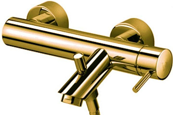 Смеситель для ванны Paffoni Light LIG022HG настенный золото