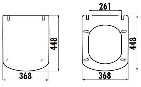 Крышка сиденье для унитаза Creavit Elegant KC1103.01.0000E