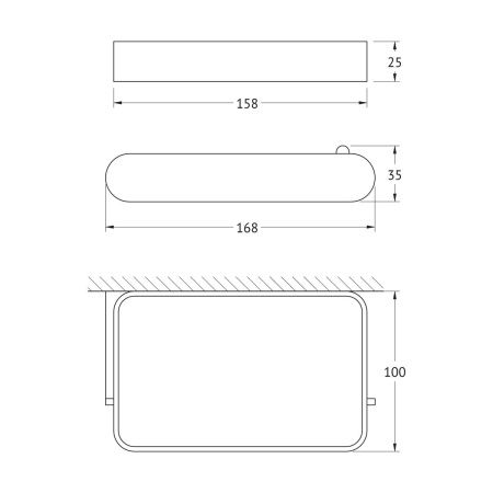 Бумагодержатель Artwelle SCHWARZ 7726
