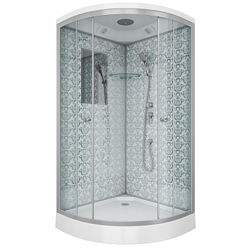 Душевая кабина Niagara Luxe 7701W 90х90 четверть круга с крышей ориентация универсальная Душевая кабина Niagara Luxe 7701W 90х90 четверть круга с крышей ориентация универсальная