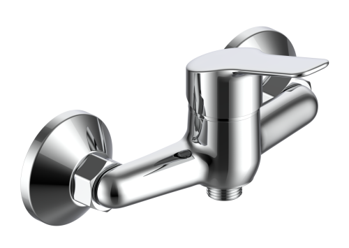 Смеситель для ванны и душа Voda Wave WA80 настенный хром - фото 2