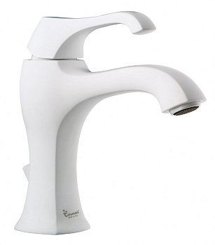 Смеситель Emmevi Ares 76003/BIO на раковину белый матовый