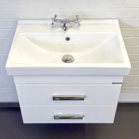 Тумба с раковиной Comforty Никосия 00-00011161CF 60х40 подвесная цвет белый