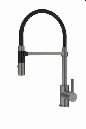 Смеситель для кухни Rose R133T на мойку оружейная сталь