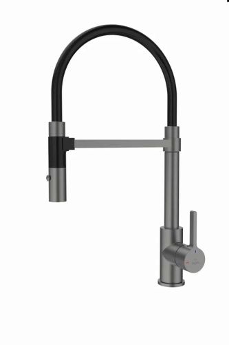 Смеситель для кухни Rose R133T на мойку пепельный - фото 2