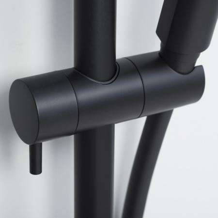 Душевая стойка WasserKRAFT A28801 настенная цвет черный с термостатом