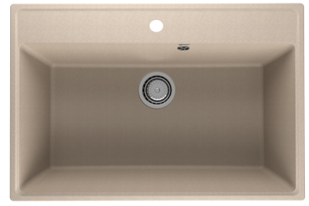 Кухонная мойка Ulgran Quartz Forte 760-03 76х51 цвет бежевый поверхность матовая