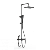 Душевая стойка Wonzon & Woghand WW-B3310-MB настенная цвет черный с термостатом