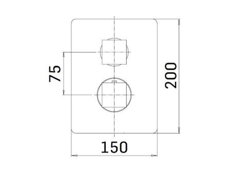 Смеситель для душа Mamoli Euclide 3248PE000001 встраиваемый в стену хром