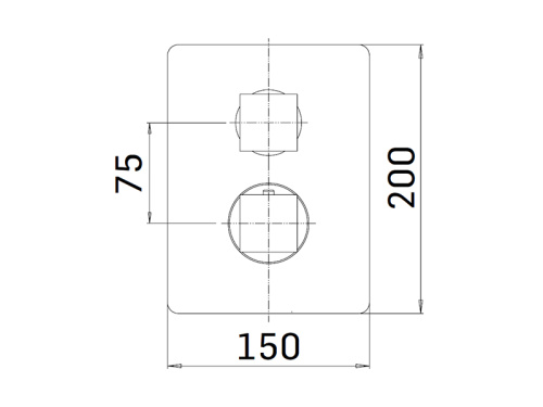 Смеситель для душа Mamoli Euclide 3248PE000001 встраиваемый в стену хром - фото 2