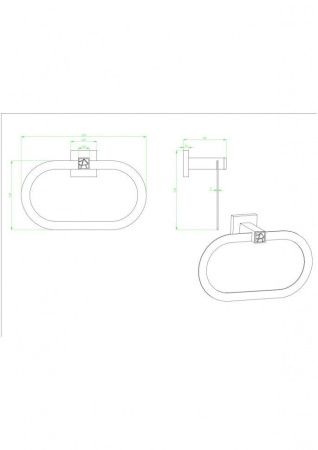 Полотенцедержатель CeramaLux Venezia 88606-1