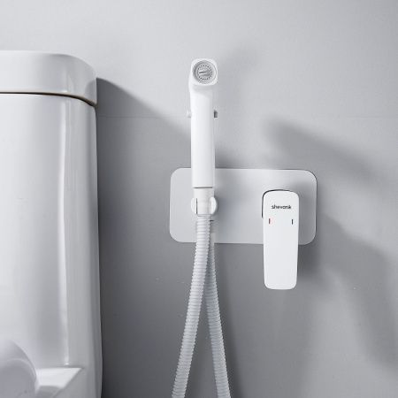 Гигиенический душ со смесителем Shevanik S9905C белый