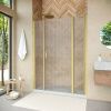 Душевая дверь Vegas-Glass EP-2F NOVO EP-2F NOVO h2000 210 03 Moru R 210х200 стекло рифленое профиль золото