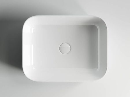 Раковина из сантехнического фарфора Ceramica Nova ELEMENT CN6011 50х40 накладная цвет белый без отверстий под смеситель