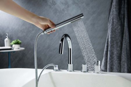 Смеситель Aquatek ЕВРОПА AQ1348CR на борт ванны хром