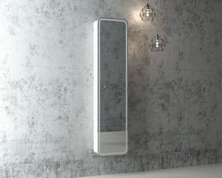 Зеркало-шкаф Continent Lorenzo МВК009 40х160 подвесной цвет белый