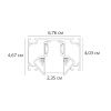 Шинопровод магнитный Arte Lamp Linea-Accessories (Линеа-Аццессориес) A473206