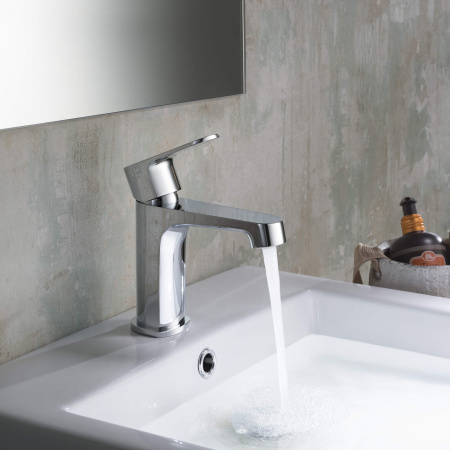 Смеситель Aquatek ОБЕРОН AQ1210CR на раковину хром без термостата