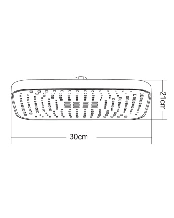 Верхний душ Orange  S14TSb черный