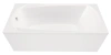 Ванна акриловая 1MarKa ELEGANCE 01эл1470 140х70 пристенная прямоугольная без ножек и каркаса
