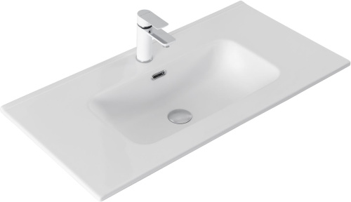 Раковина-столешница Aquanet Flat 00330432 полувстраиваемая цвет белый - фото 3
