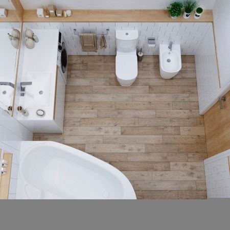 Ванна акриловая Lavinia Boho Bell Pro 3702160L 160х105 встраиваемая асимметричная без каркаса