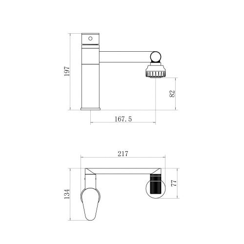 Смеситель для кухни Fashun A4017 на мойку хром - фото 3