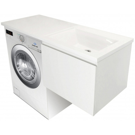 Тумба с раковиной Эстет Dallas Luxe 130 ФР-00002421 65х48х43 подвесная цвет белый