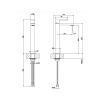Смеситель Gessi Rettangolo 11922#299 на раковину черный